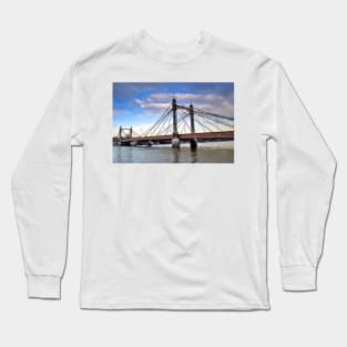 Albert Bridge River Thames London Long Sleeve T-Shirt